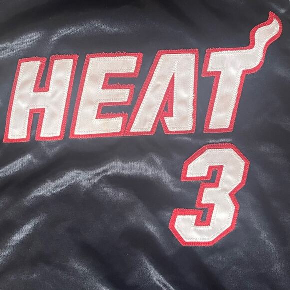 Vintage Miami Heat Dwayne Wade #3 Adidas Basketball Jersey Size 54 Stitched - Picture 3 of 12